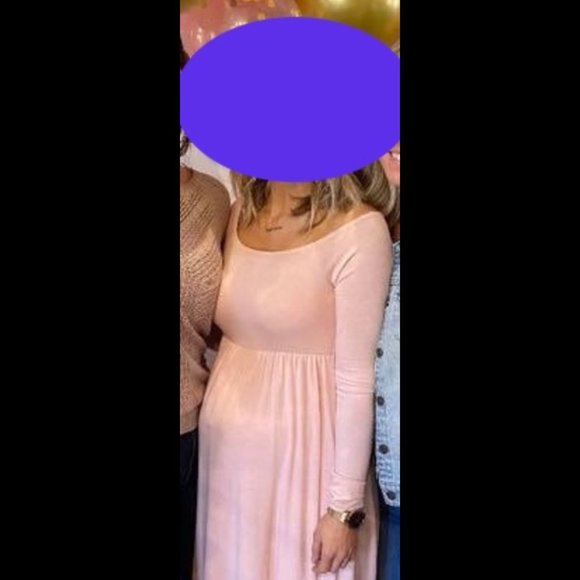 Pinkblush Pink Maternity Maxi Dress - Picture 2 of 3